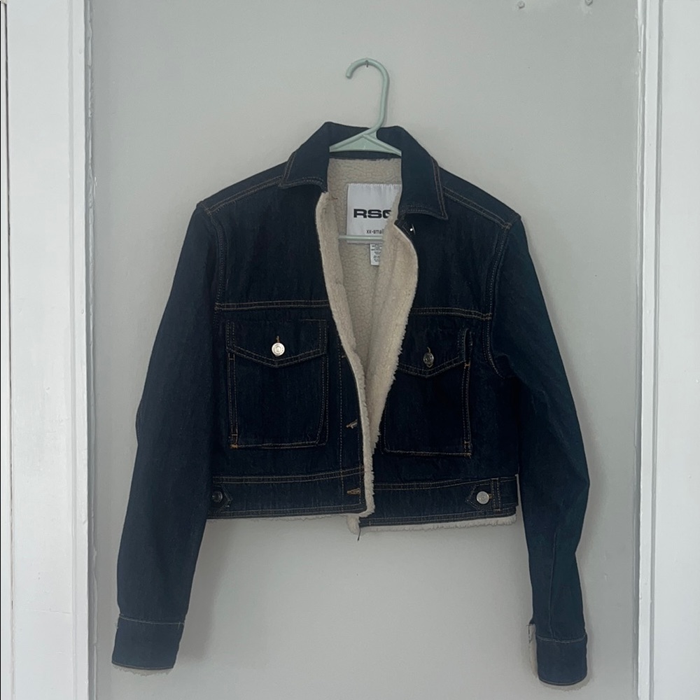 Tilly's Black Cropped Jean Jacket Classic Style